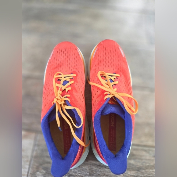 Hoka Clifton 8 Orange Blue Running Shoes Mens Sz 12 main image 5
